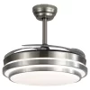 Ventilador De Techo Kanji Retráctil Plateado Kjh-cfhb001sl