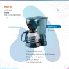 Cafetera Kanji Kjh-cmf0800s03 Negra De Filtro Cye (1376) - Imagen 2
