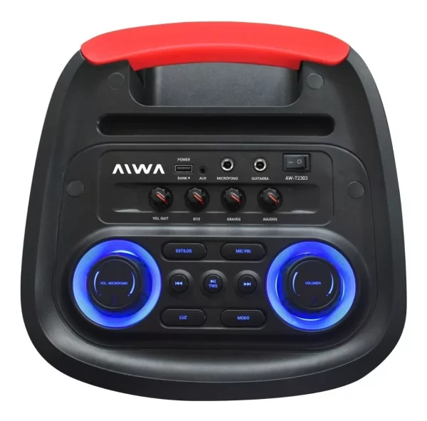 Torre De Sonido Aiwa Bluetooth Carry On 12500w Aw-t2303 (9150) - Imagen 4