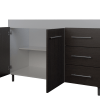 Bajo Mesada Orlandi 3015 1.40m Blanco/wengue ( 821) - Imagen 2