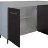 Bajo Mesada Orlandi 3015 1.40m Blanco/wengue ( 821) - Imagen 4