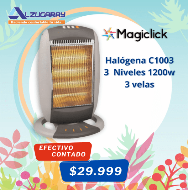 Estufa Halogena Giratoria Magiclick C1003 1200w (1719)