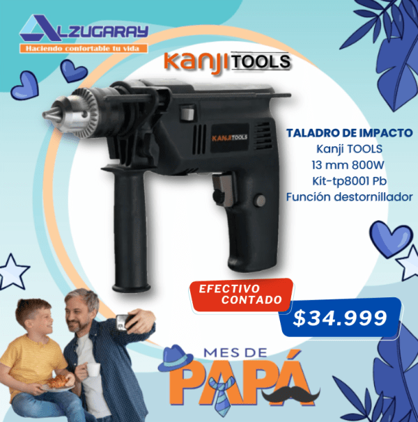 Taladro De Impacto Kanji Tools 13mm 800w KJT-TP8001PB(2400)