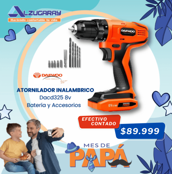 Taladro Atornillador Inalambrico Daewoo 8v Dacd325 (6901)
