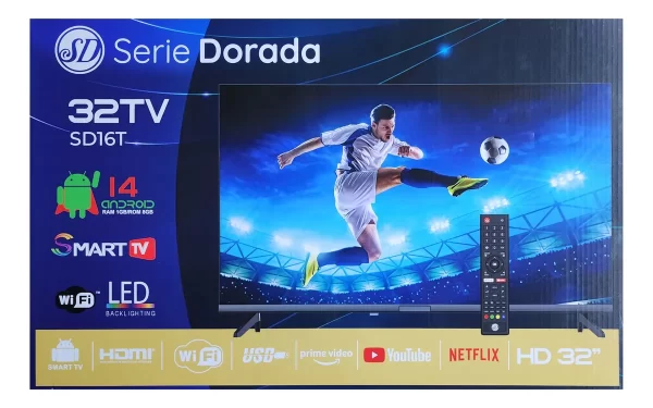 Serie Dorada Televisor Led 32 32sd16t Hd Smart (9869) - Imagen 3