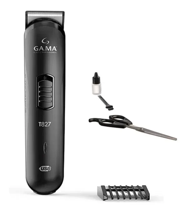 Cortadora De Pelo Gama Black Titanium Carga Usb Trimmer T827(8502) - Imagen 4